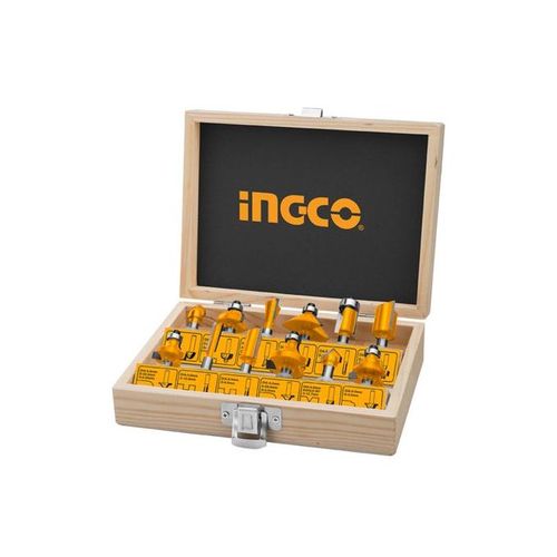 Ingco 12pcs Router Bits Set(8mm)