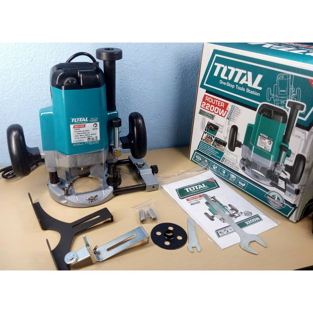 Total 2200w Router Electric Router 2200w With 12PACKEDBITS – Digital tools